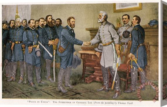 Others Lees Surrender 1865 Stretched Canvas Painting / Canvas Art