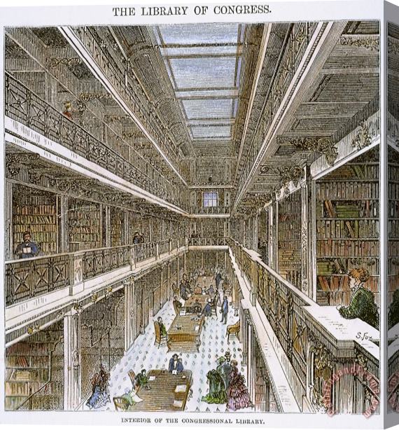 Others Library Of Congress, 1880 Stretched Canvas Print / Canvas Art