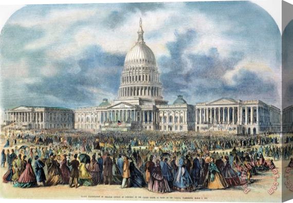Others Lincoln Inauguration, 1865 Stretched Canvas Print / Canvas Art