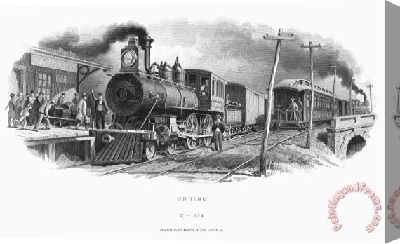 Others LOCOMOTIVE, c1870 Stretched Canvas Print / Canvas Art