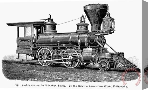 Others LOCOMOTIVE, c1870 Stretched Canvas Painting / Canvas Art