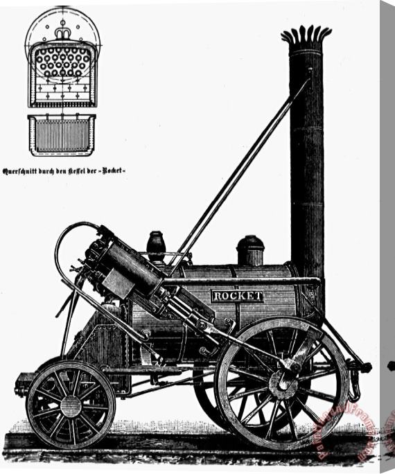 Others Locomotive: Rocket, 1829 Stretched Canvas Painting / Canvas Art