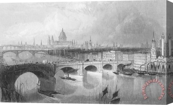 Others London Bridge, 1852 Stretched Canvas Painting / Canvas Art