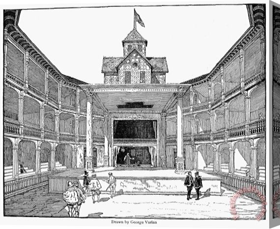 Others London: Globe Theatre Stretched Canvas Print / Canvas Art