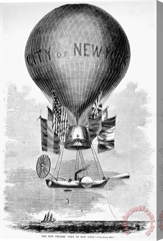 Others Lowes Balloon, 1859 Stretched Canvas Painting / Canvas Art