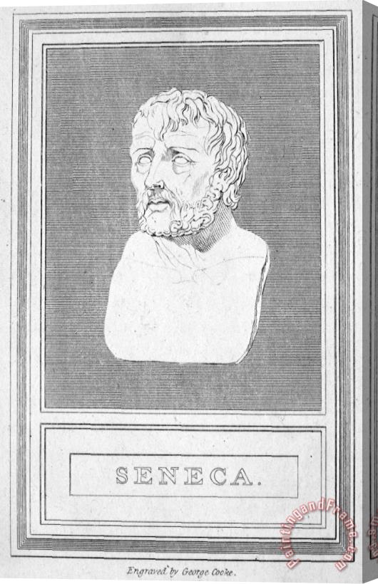 Others Lucius Annaeus Seneca Stretched Canvas Print / Canvas Art