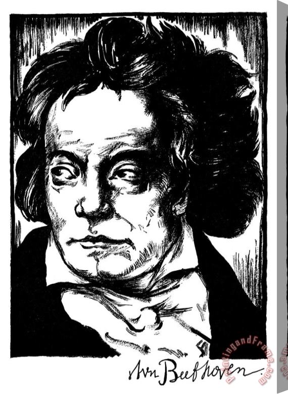 Others LUDWIG van BEETHOVEN Stretched Canvas Painting / Canvas Art