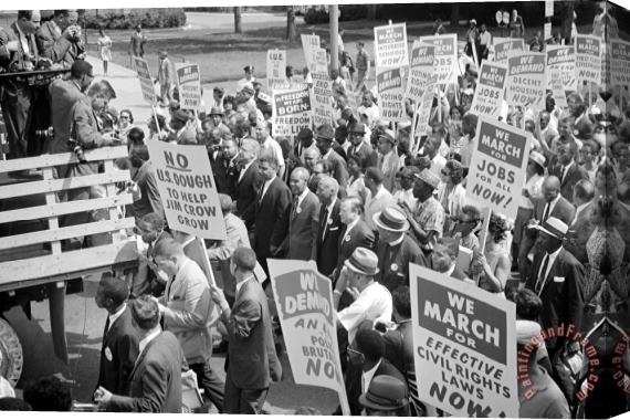 Others March On Washington, 1963 Stretched Canvas Print / Canvas Art