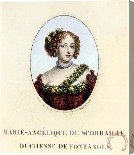 Others Marie-angelique De Rousille Stretched Canvas Print / Canvas Art