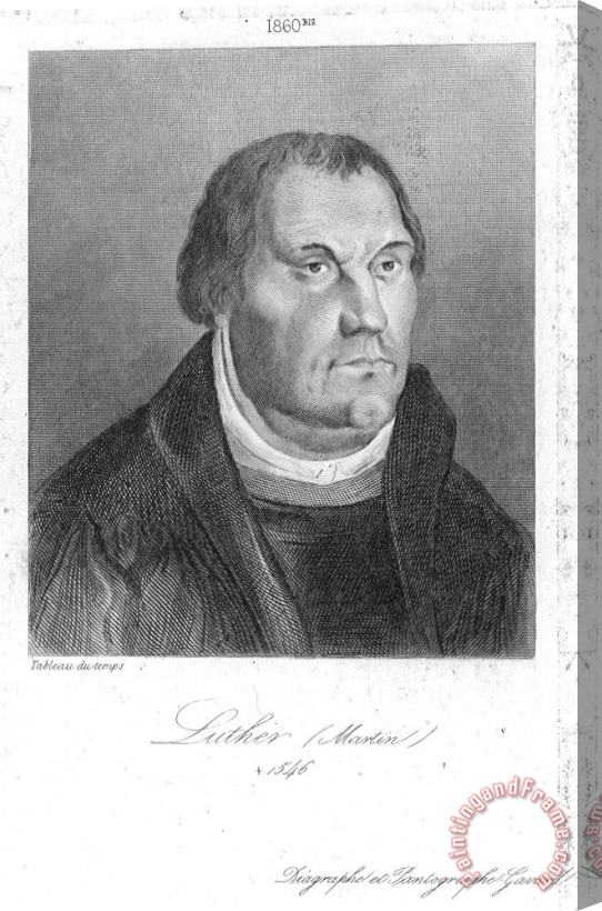 Others Martin Luther (1483-1546) Stretched Canvas Painting / Canvas Art