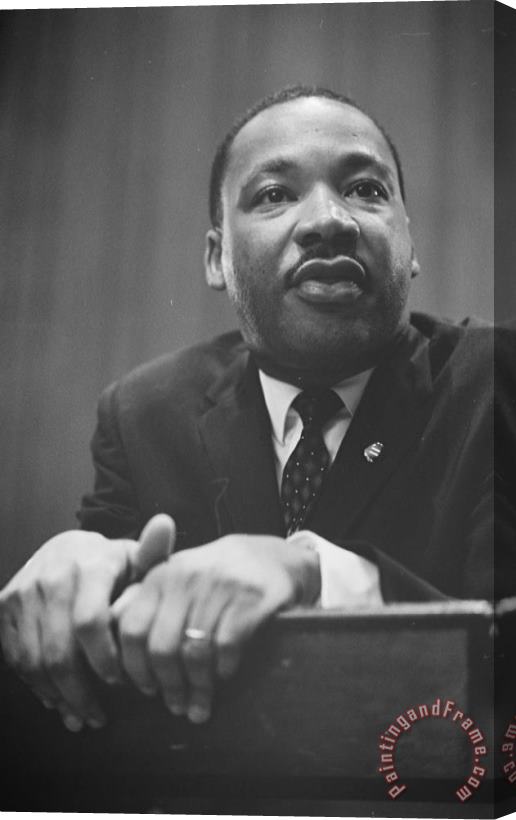 Others Martin Luther King Press Conference 1964 Stretched Canvas Print / Canvas Art