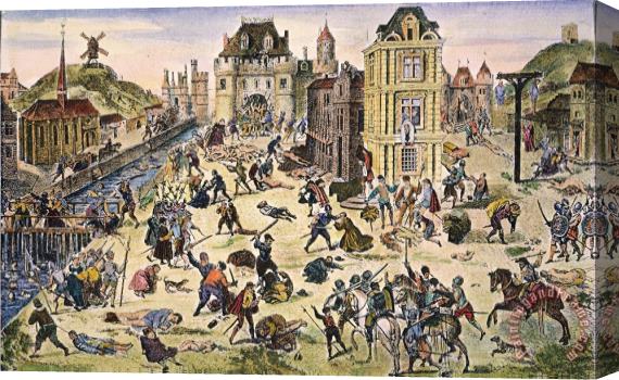 Others Massacre Of Huguenots Stretched Canvas Painting / Canvas Art