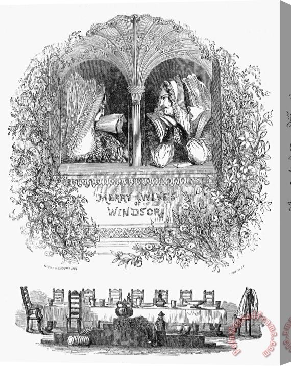 Others Merry Wives Of Windsor Stretched Canvas Print / Canvas Art