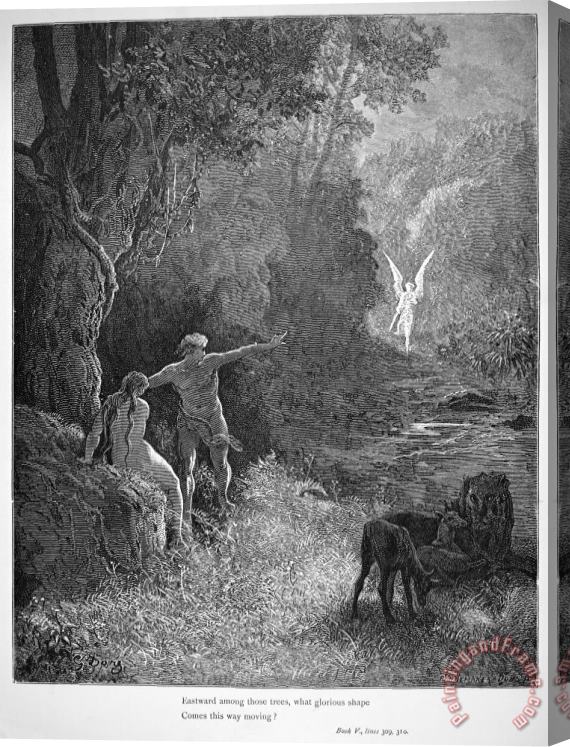 Others Milton: Paradise Lost Stretched Canvas Print / Canvas Art