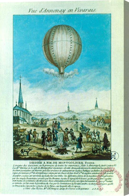 Others Montgolfier Balloon Stretched Canvas Painting / Canvas Art