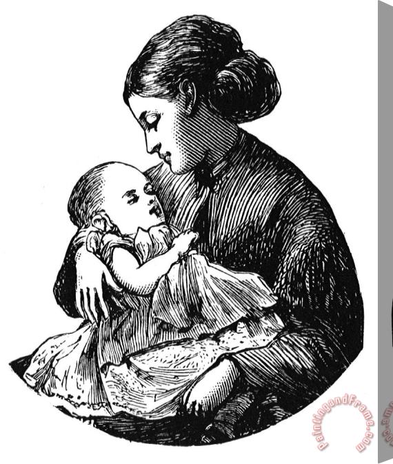 Others MOTHER AND CHILD, c1870 Stretched Canvas Print / Canvas Art