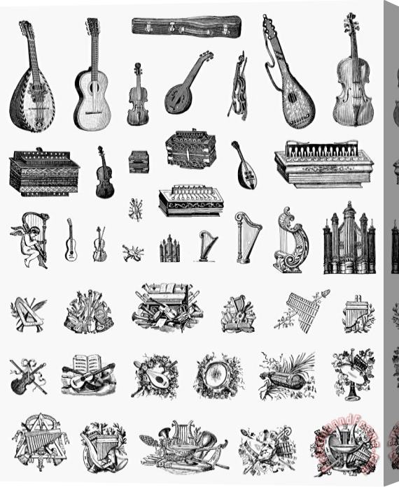 Others Musical Instruments Stretched Canvas Print / Canvas Art