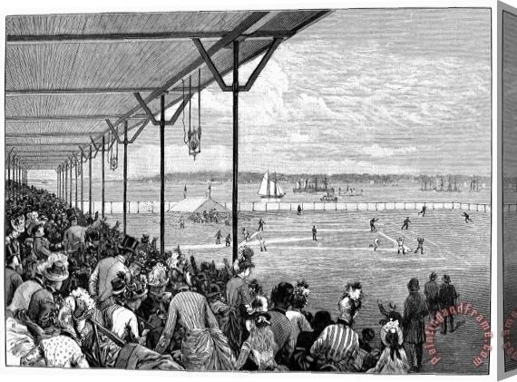 Others New York: Baseball, 1886 Stretched Canvas Print / Canvas Art
