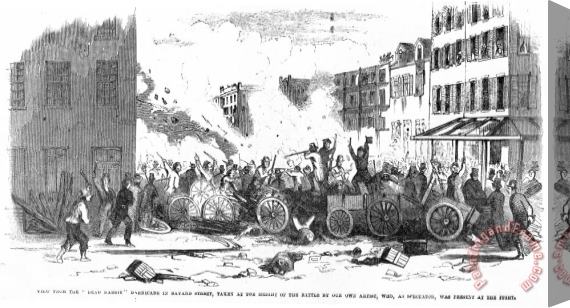 Others New York Gang War, 1857 Stretched Canvas Print / Canvas Art