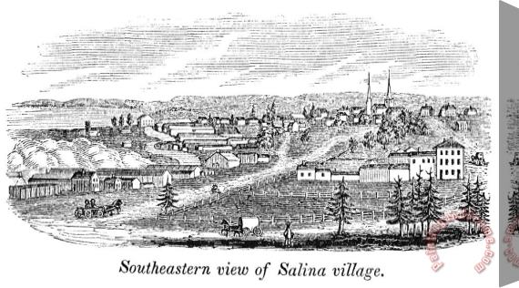 Others New York: Salina, 1841 Stretched Canvas Print / Canvas Art