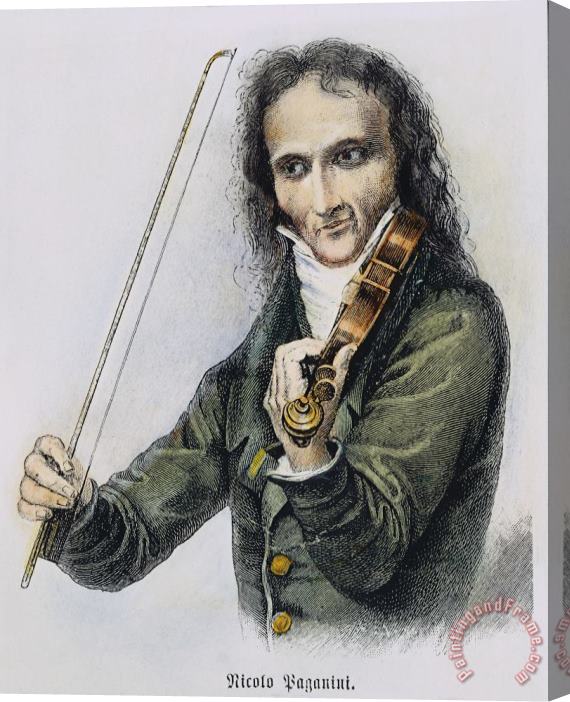 Others Nicolo Paganini (1782-1840) Stretched Canvas Painting / Canvas Art