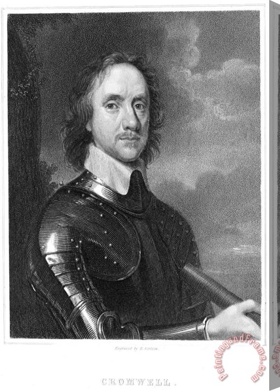 Others Oliver Cromwell (1599-1658) Stretched Canvas Print / Canvas Art