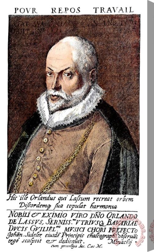 Others ORLANDO di LASSO (1532-1594) Stretched Canvas Print / Canvas Art