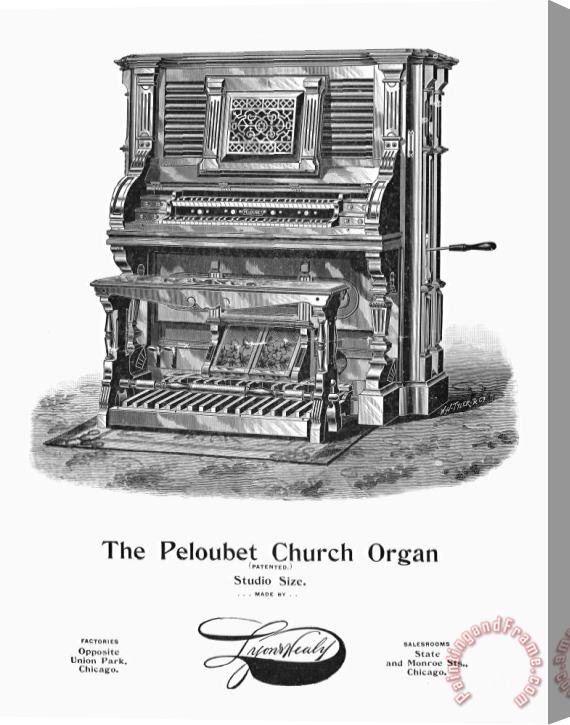 Others Peloubet Church Organ Stretched Canvas Print / Canvas Art