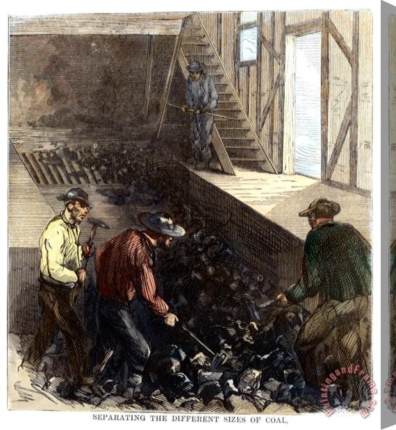 Others Penn.: Coal Mine, 1869 Stretched Canvas Print / Canvas Art