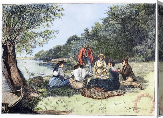 Others Picnic, 1885 Stretched Canvas Painting / Canvas Art