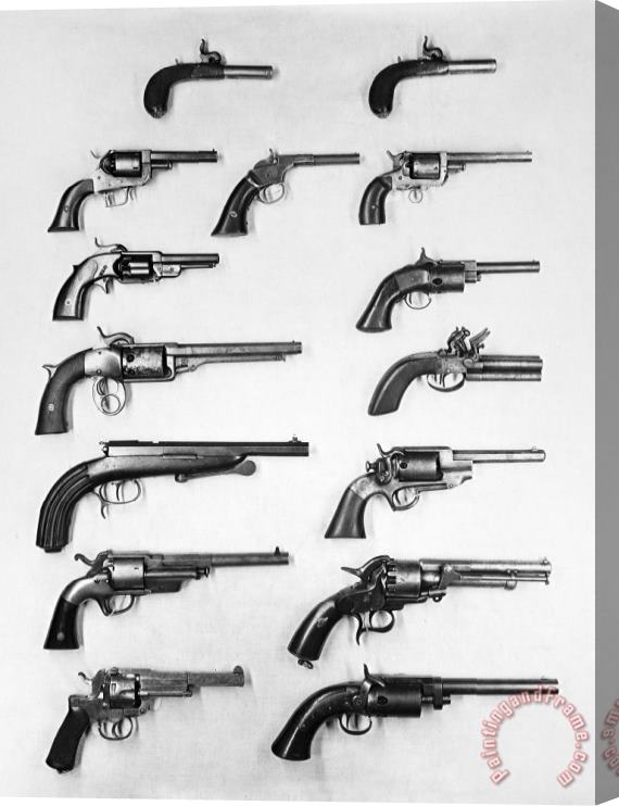 Others Pistols And Revolvers Stretched Canvas Print / Canvas Art