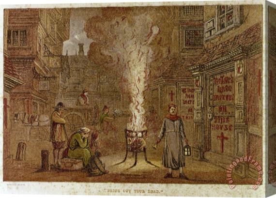 Others Plague Of London, 1665 Stretched Canvas Print / Canvas Art