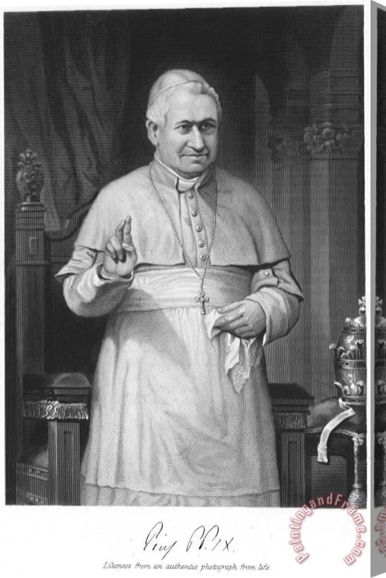 Others Pope Pius Ix (1792-1878) Stretched Canvas Print / Canvas Art