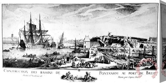 Others Port Of Brest, 1780 Stretched Canvas Print / Canvas Art