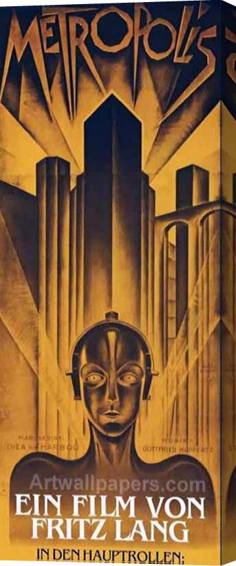 Others Poster From The Film Metropolis 1927 Stretched Canvas Print / Canvas Art