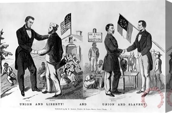Others Presidential Campaign: 1864 Stretched Canvas Print / Canvas Art
