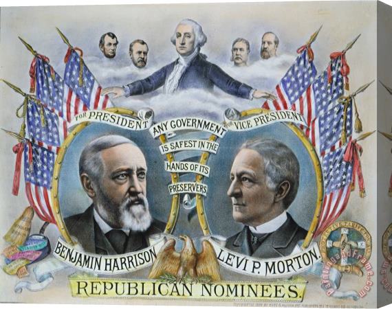 Others Presidential Campaign, 1888 Stretched Canvas Print / Canvas Art