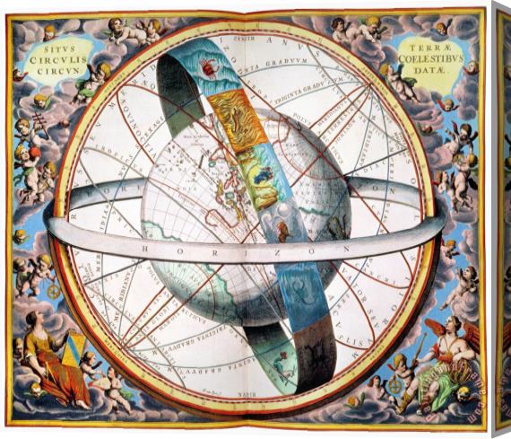 Others Ptolemaic Universe, 1660 Stretched Canvas Print / Canvas Art