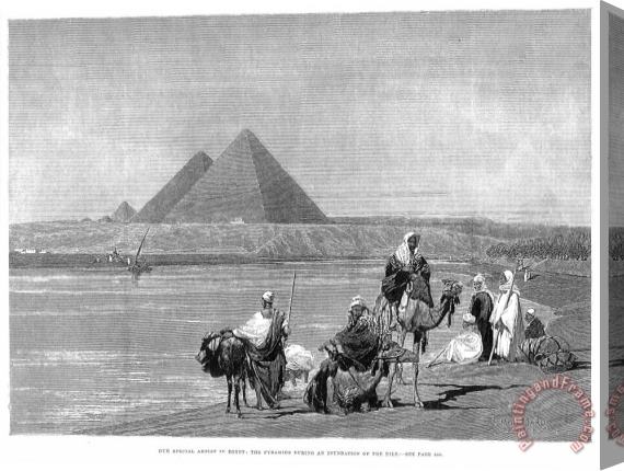 Others Pyramids At Giza, 1882 Stretched Canvas Painting / Canvas Art