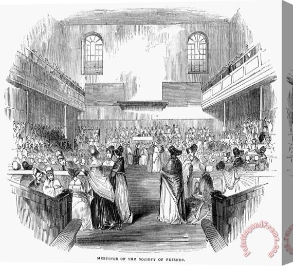 Others Quaker Meeting, 1843 Stretched Canvas Print / Canvas Art