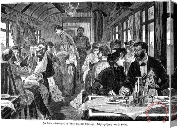 Others Railroad: Diner, 1881 Stretched Canvas Print / Canvas Art