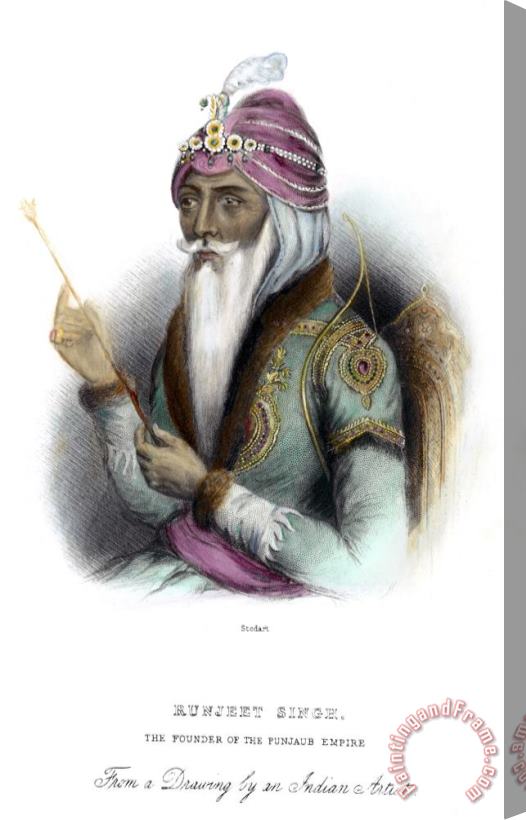 Others Ranjit Singh (1780-1839) Stretched Canvas Print / Canvas Art