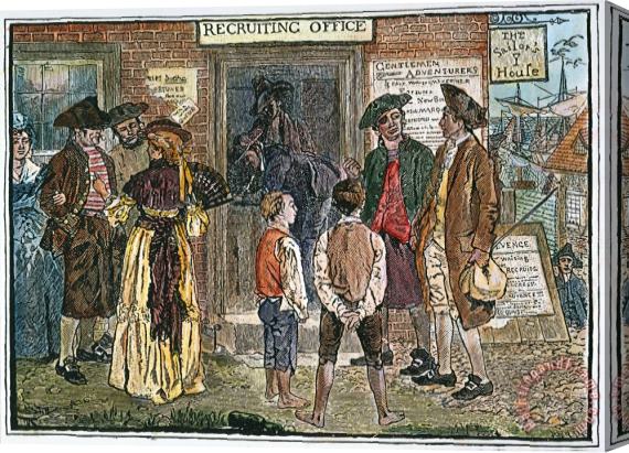 Others RECRUITMENT, c1778 Stretched Canvas Print / Canvas Art