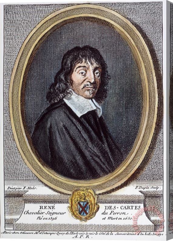 Others Rene Descartes (1596-1650) Stretched Canvas Painting / Canvas Art