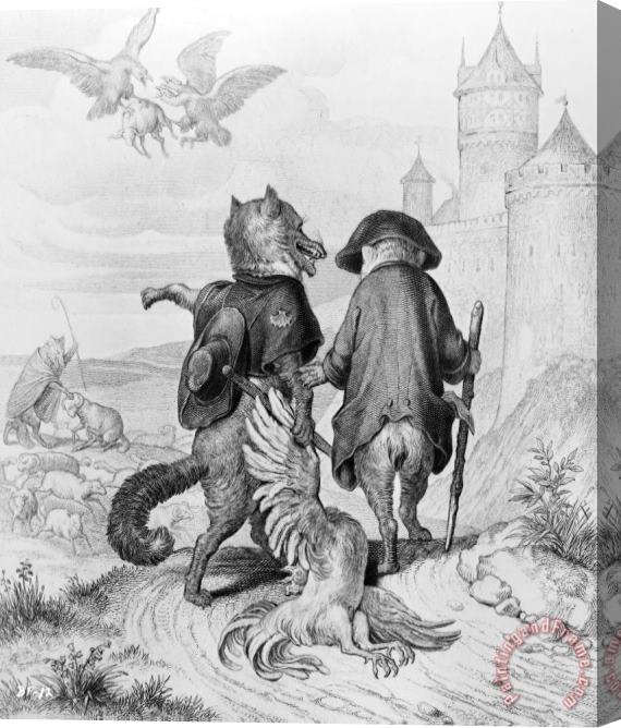 Others Reynard The Fox, 1846 Stretched Canvas Print / Canvas Art