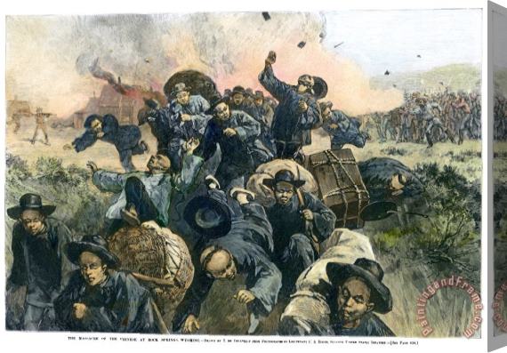 Others Rock Springs Massacre Stretched Canvas Print / Canvas Art