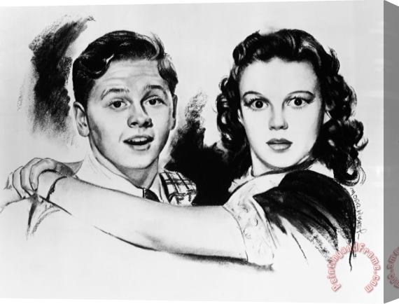 Others Rooney And Garland, 1938 Stretched Canvas Painting / Canvas Art