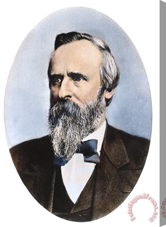 Others Rutherford B. Hayes Stretched Canvas Print / Canvas Art