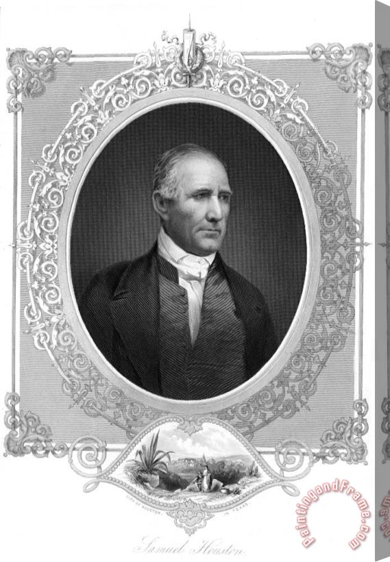 Others Sam Houston (1793-1863) Stretched Canvas Print / Canvas Art