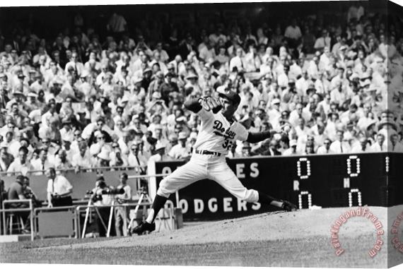 Others Sandy Koufax (1935- ) Stretched Canvas Print / Canvas Art